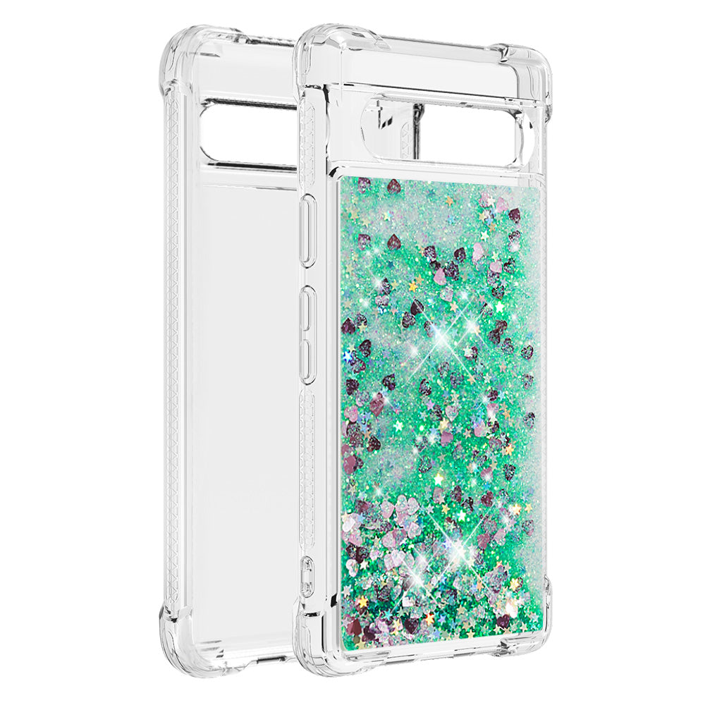 YB Quicksand Series-1 for Google Pixel 7a Quicksand Flowing Glitter Soft TPU Case Anti-scratch Cell Phone Cover YB Quicksand Series-1 for Google Pixel 7a Quicksand Flowing Glitter Soft TPU Case Anti-scratch Cell Phone Cover